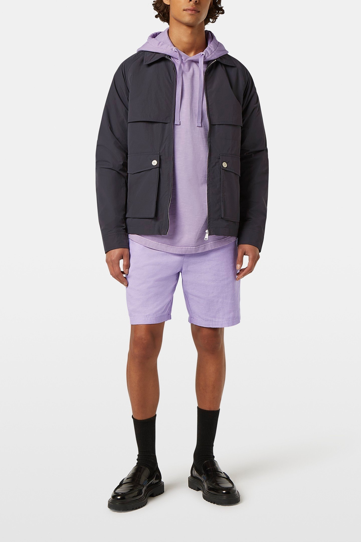 TAILORED WINDBREAKER BLACK 1