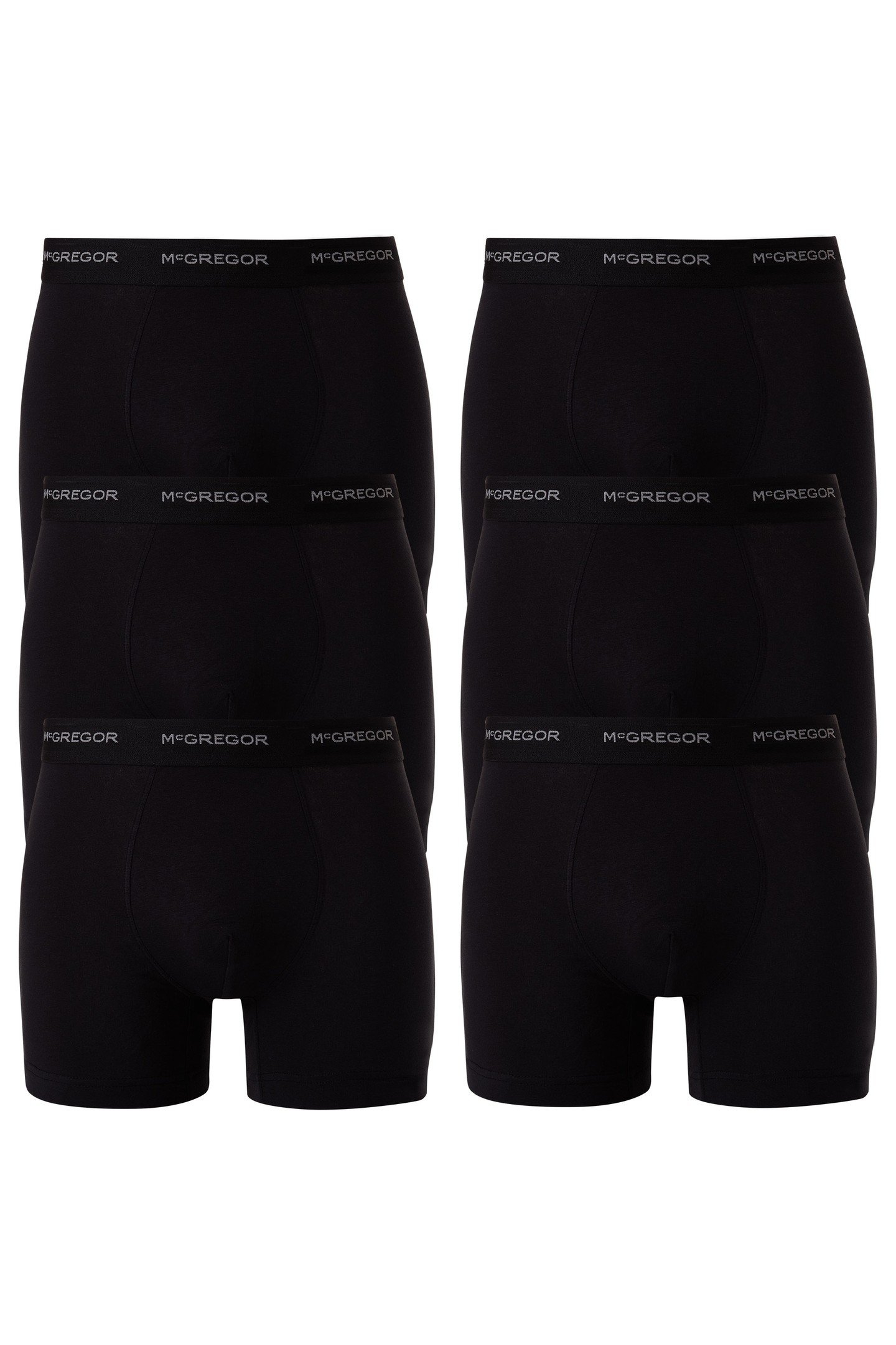 MCGREGOR - PREMIUM BOXERSHORT - 6 PACK BLACK 1