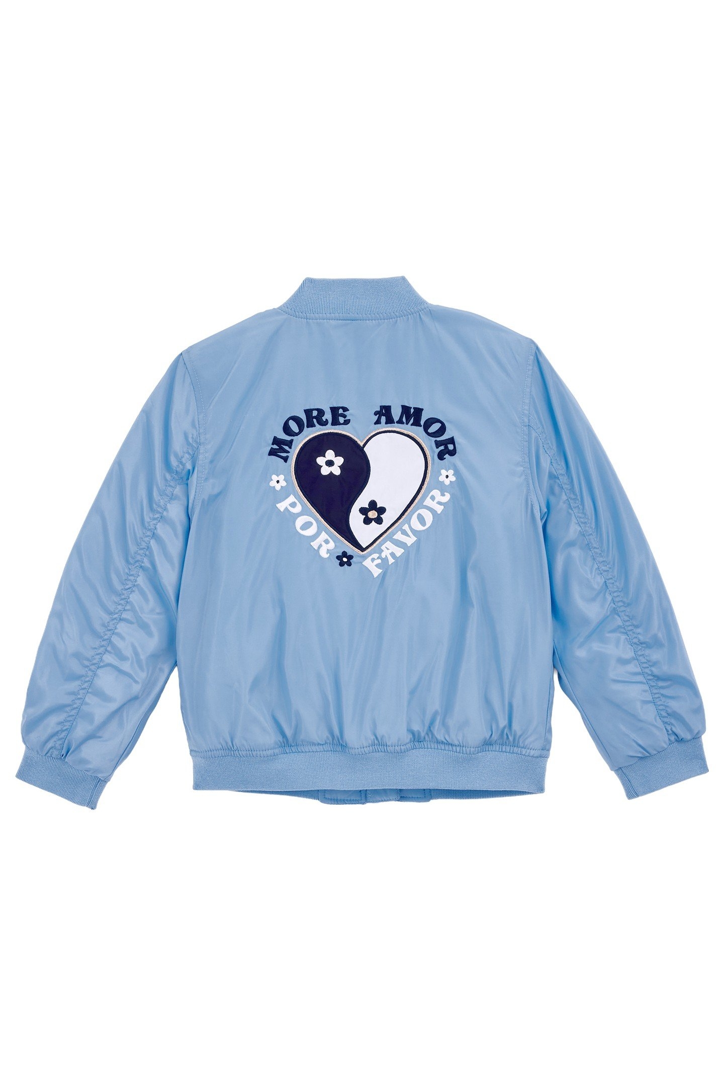 GIRLS BOMBER LIGHT BLUE 2