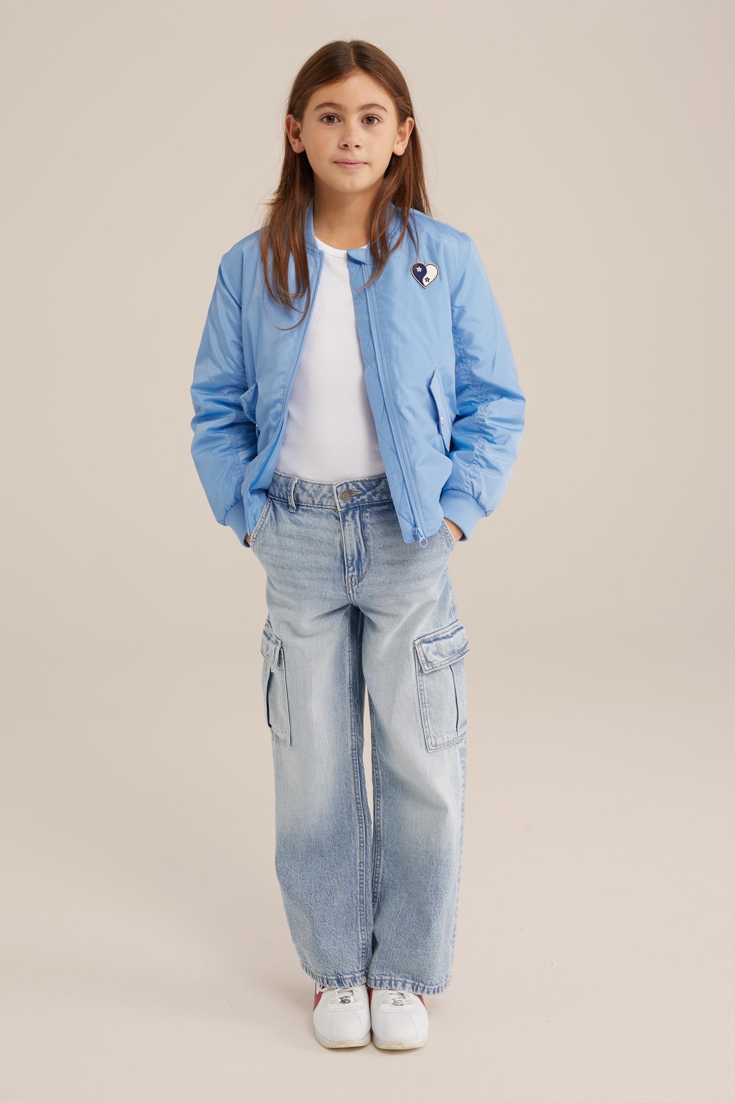GIRLS BOMBER LIGHT BLUE 4