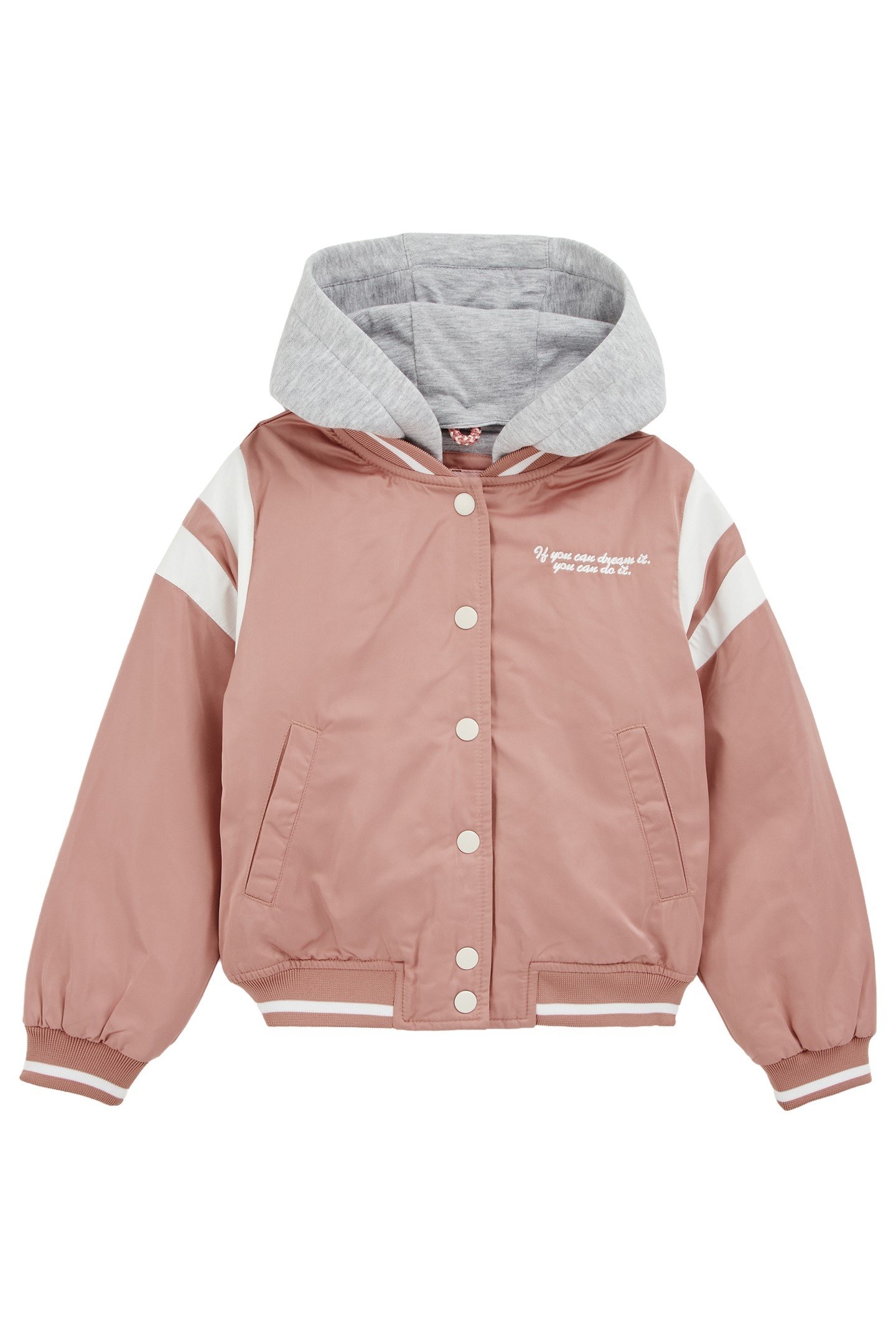 GIRLS BOMBER LIGHT PINK 1