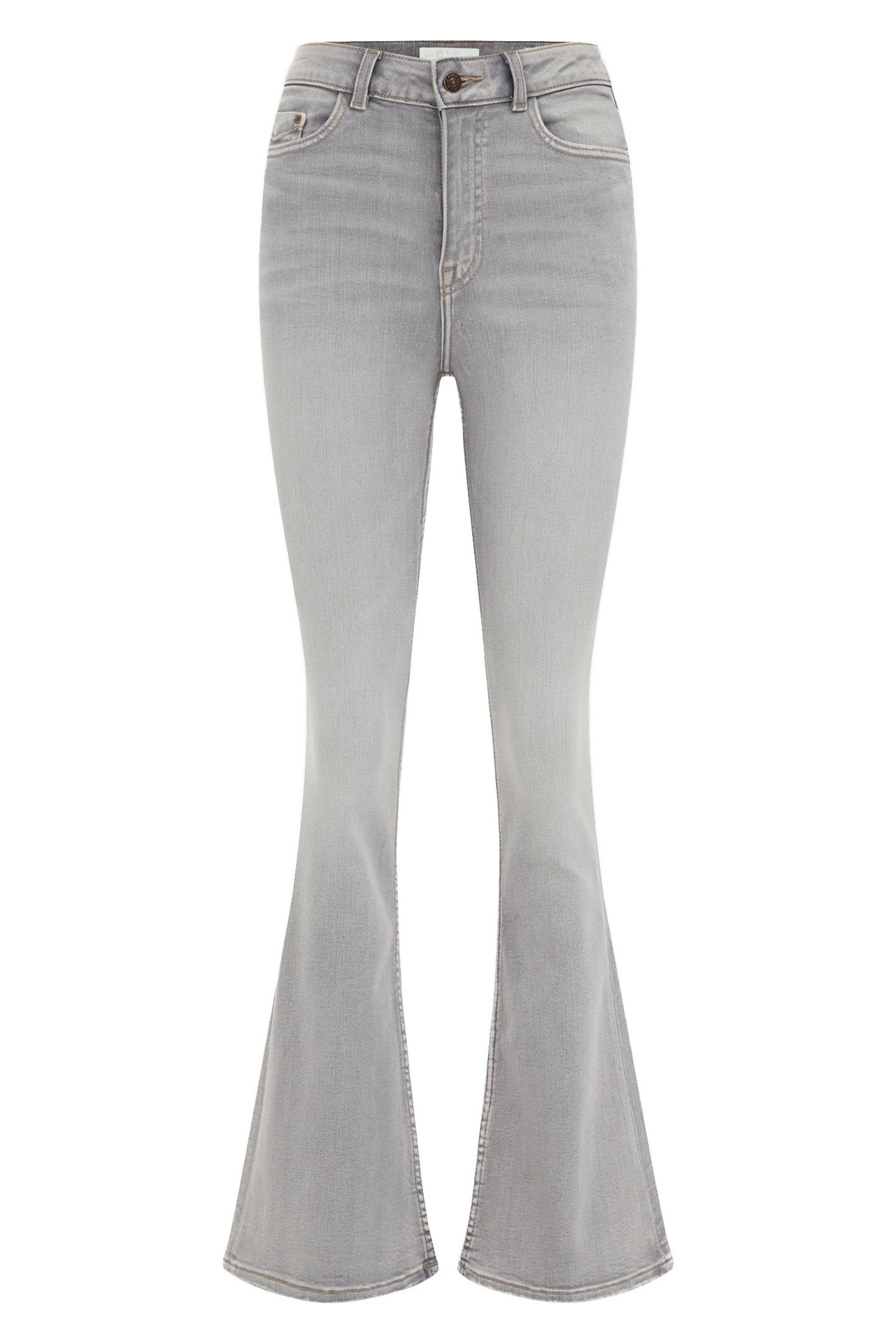 5-POCKET HIGH WAIST LIGHT GREY 1