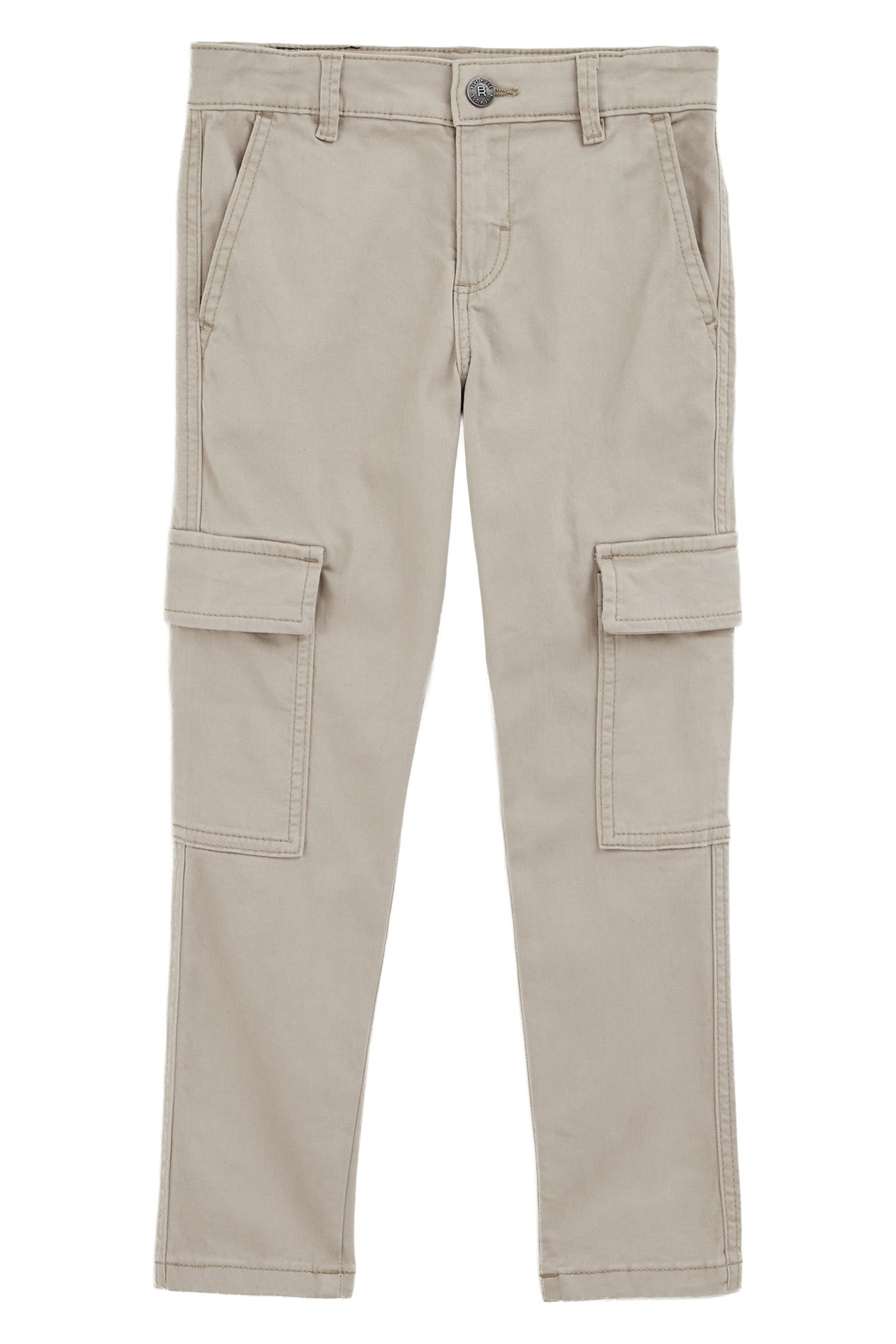 BOYS CARGO PANTS LIGHT GREY 2