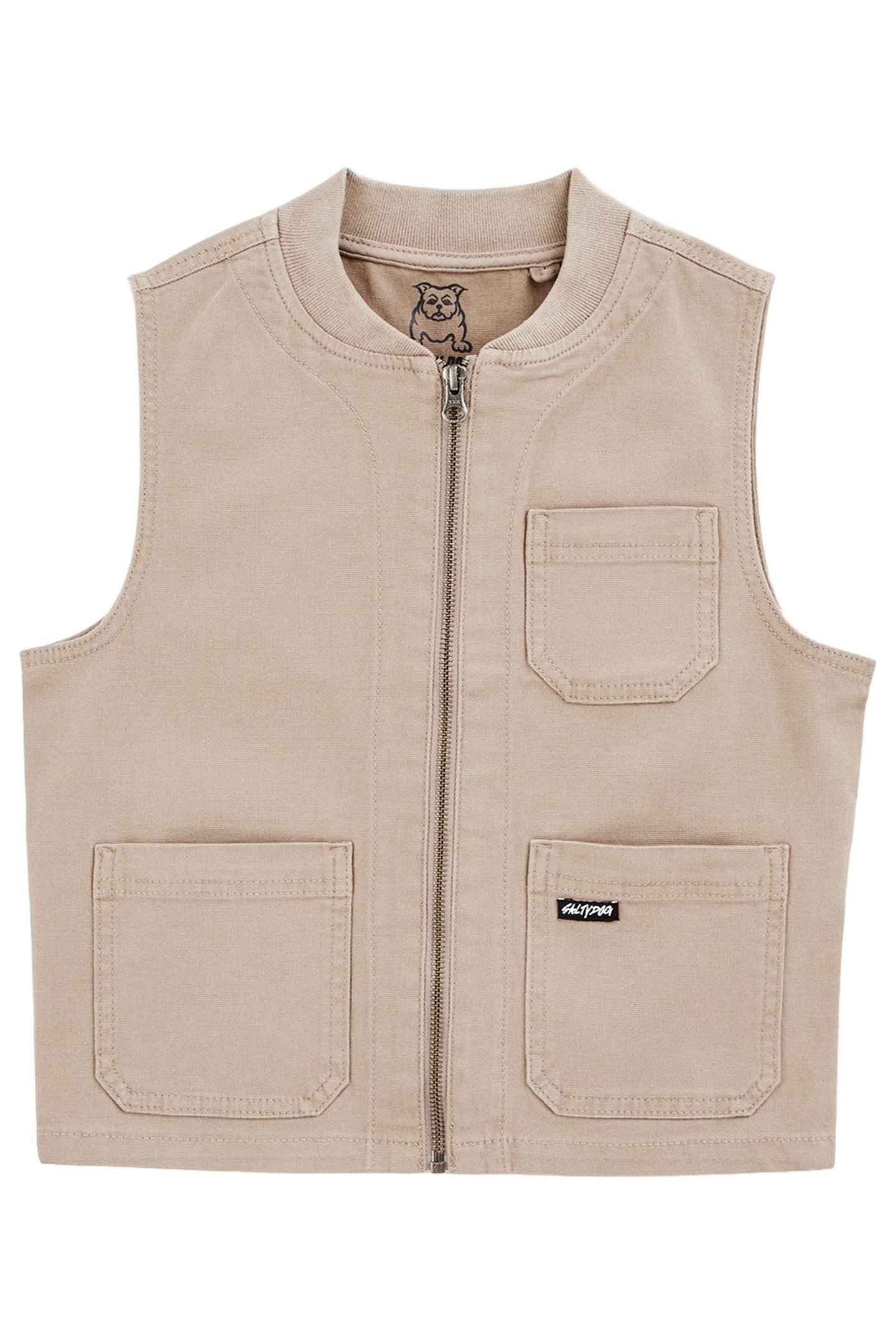 BOYS BODYWARMER LIGHT BROWN 1