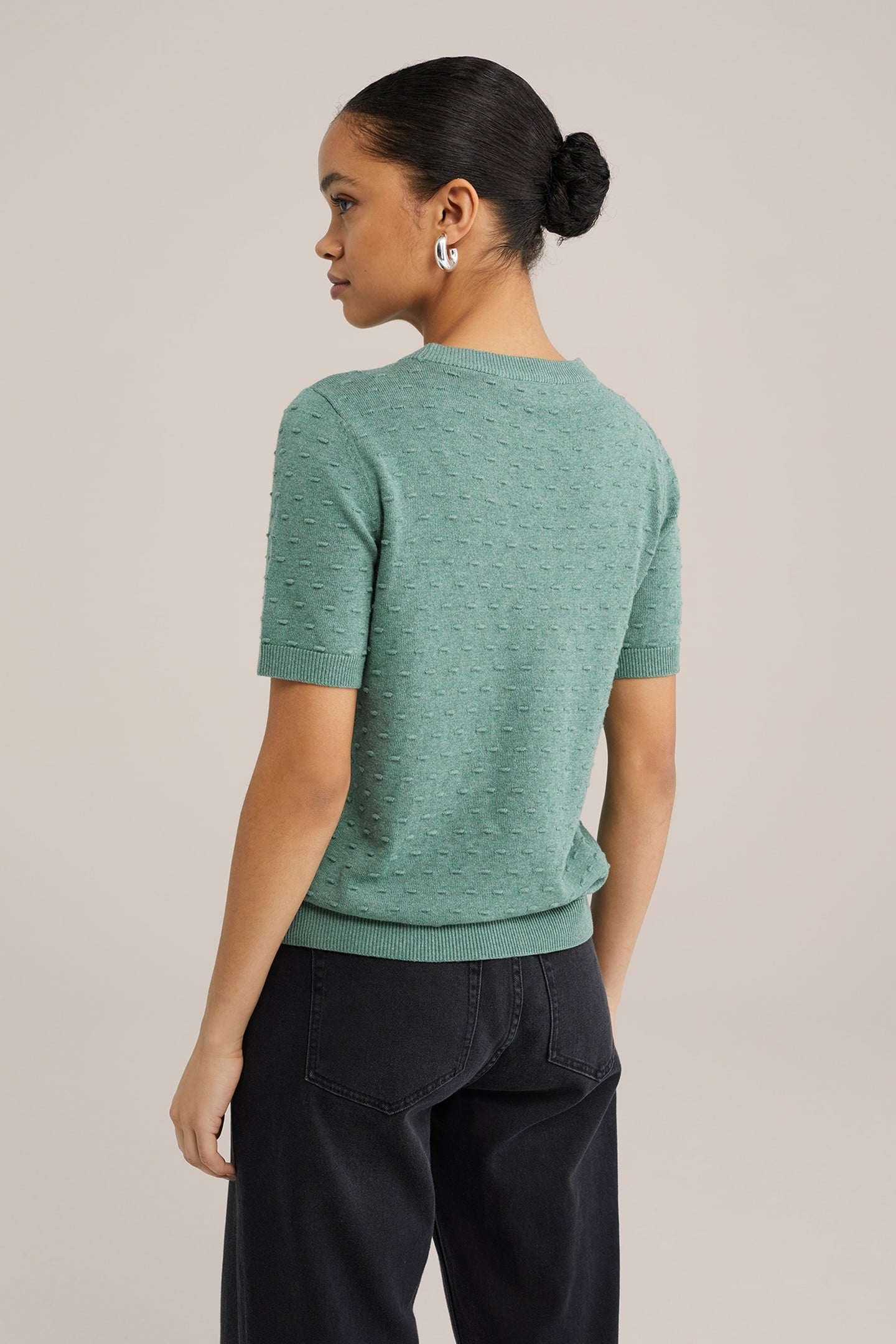 KNITTED PULLOVER LIGHT GREEN 3