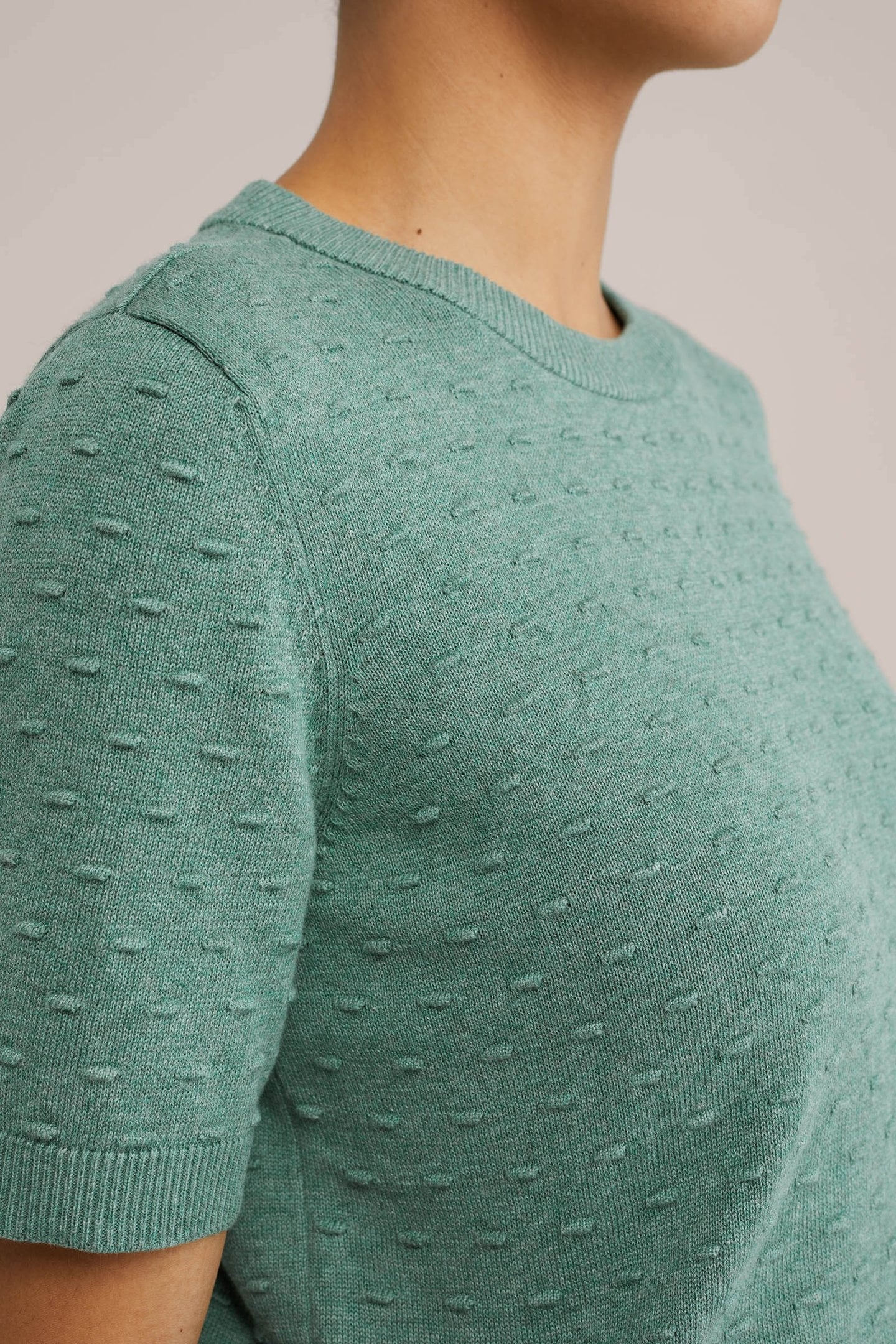KNITTED PULLOVER LIGHT GREEN 5