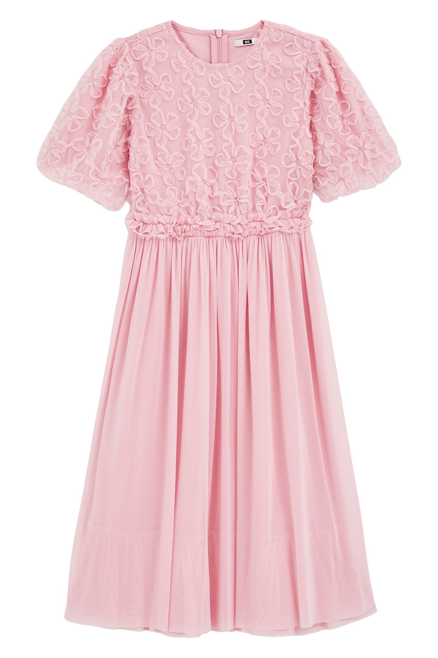 GIRLS DRESS MAXI LENGTH LIGHT PINK 1