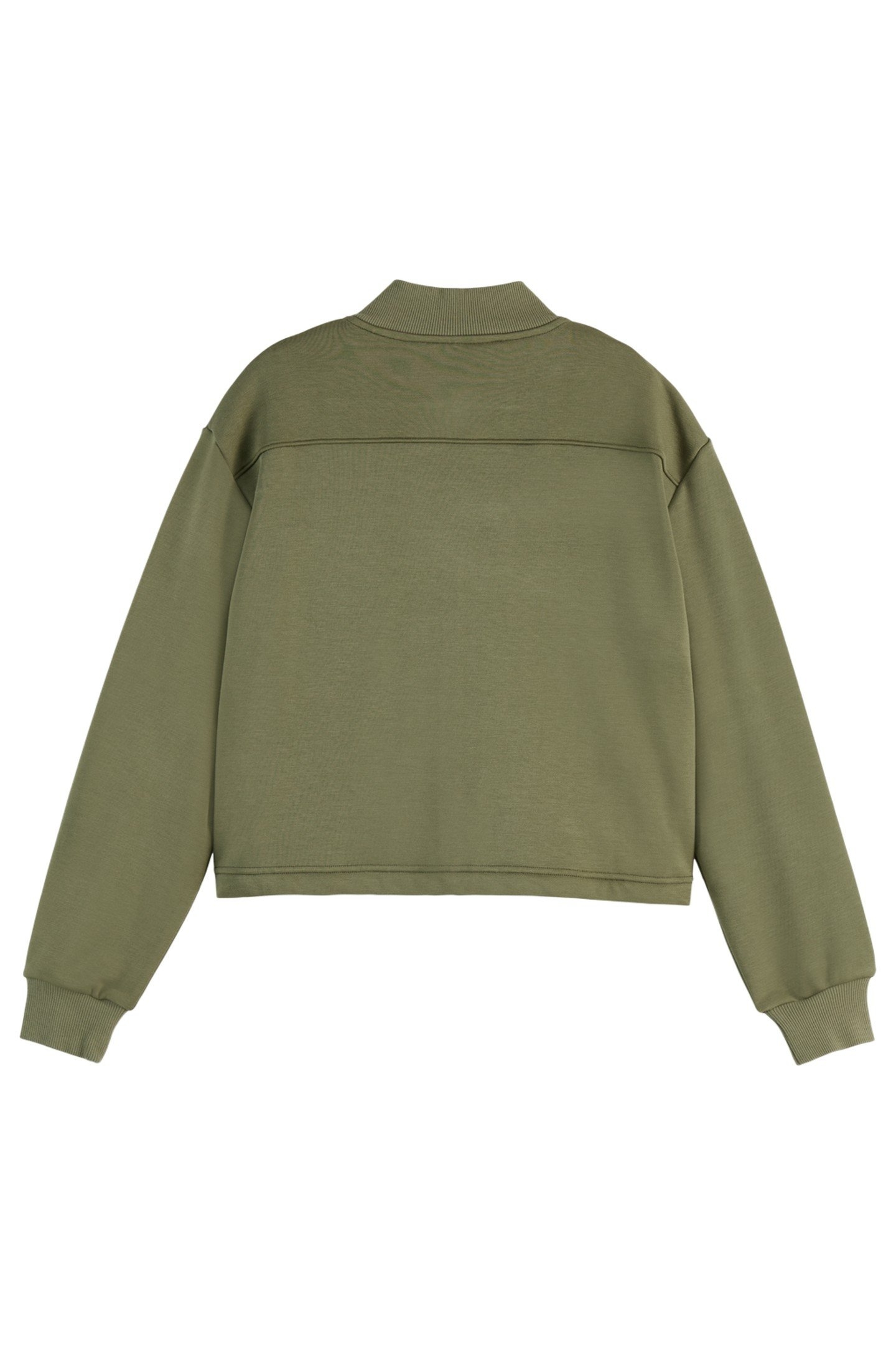 TENCEL JERSEY BOMBER WASHED MILITARY 5