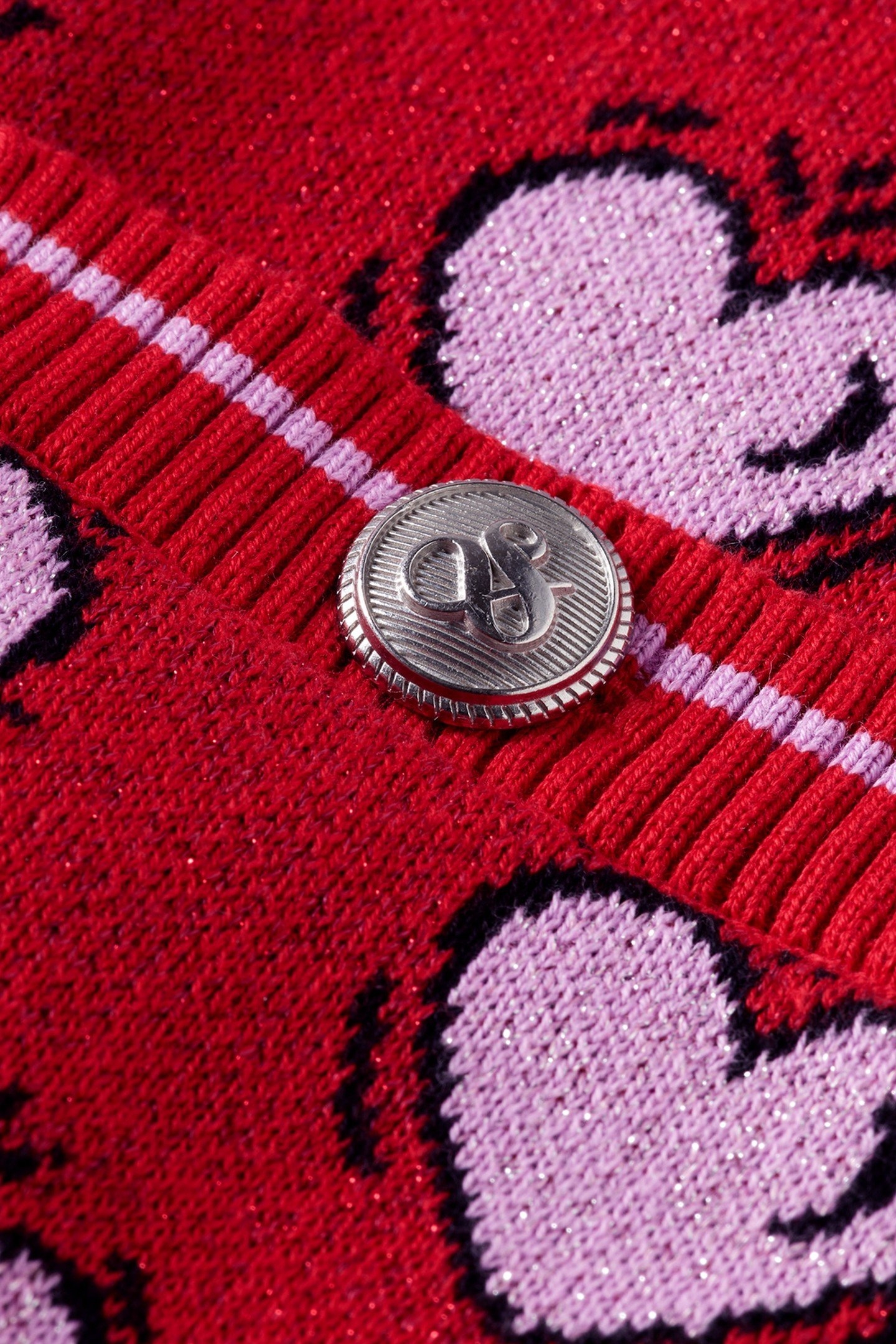 BURTON MORRIS CARDIGAN BURTON MORRIS HEART JACQUARD 2