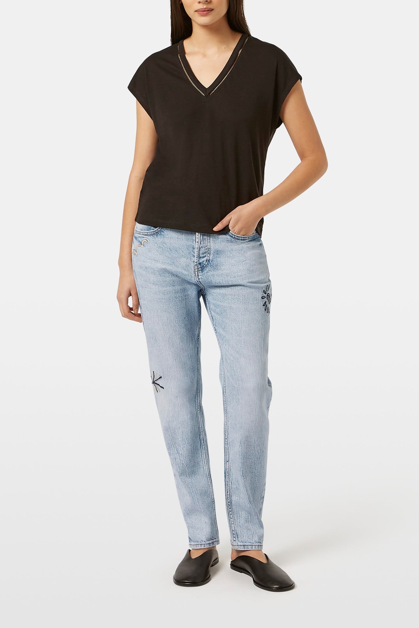 THE BUZZ SLIM BOYFRIEND JEANS SPRING LIGHTS 1