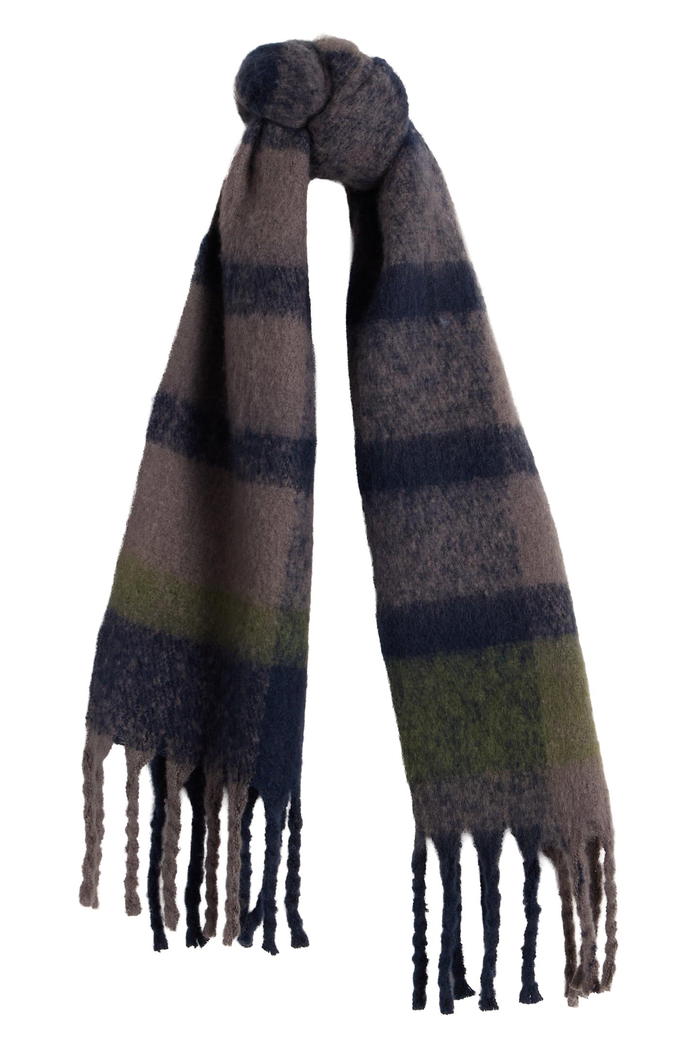 BENNY BRUSHED SCARF GREY MULTI 2