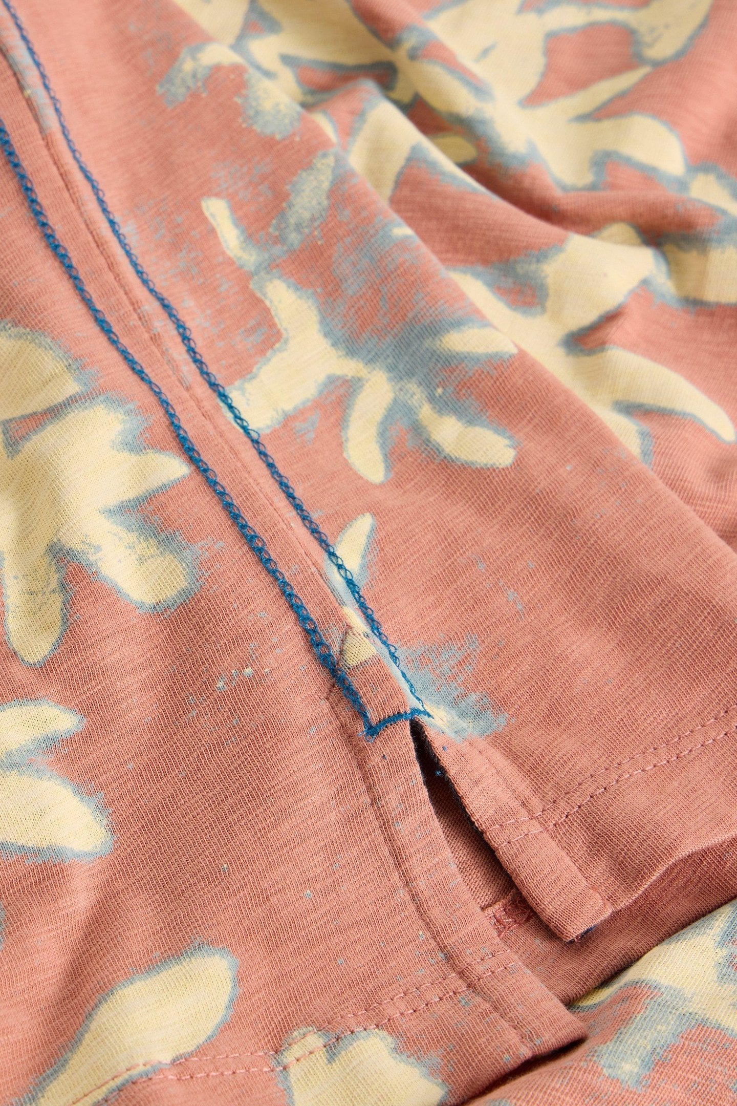 FLORAL PRINTED SS TEE PINK PRINT 5